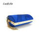 New arrive teal Blue Bride Wedding purse Girl&#39;s Day Clutches Evening bags Party Chains Shoulder bags ladies fashion purse