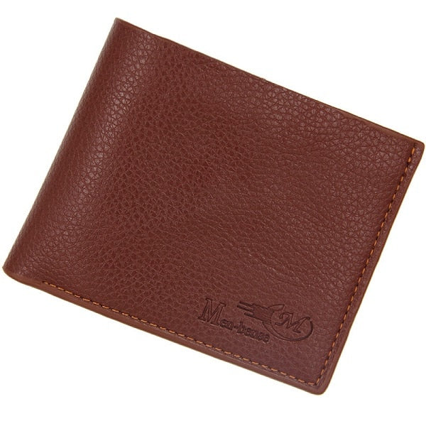 Soft Men Wallets New Short Style Coin Bag Clutch Money Purse Credit Card Holders for Male Vintage Purses Small Men Wallet