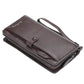 Baellerry Men Long Fashion Wallets Desigh Zipper Card Holder Leather Purse Solid Coin Pocket High Quality Male Purse