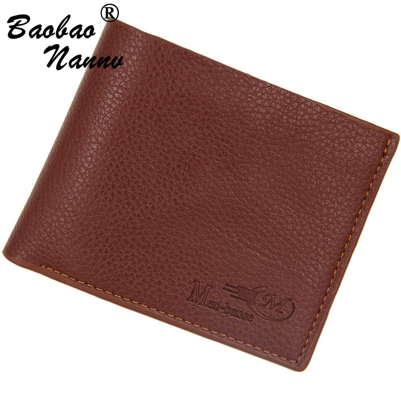 Soft Men Wallets New Short Style Coin Bag Clutch Money Purse Credit Card Holders for Male Vintage Purses Small Men Wallet