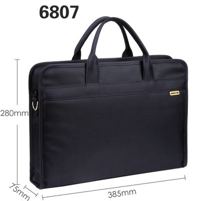 Document bag canvas office men&#39;s tote bag business multi-layer Oxford briefcase female simple information package