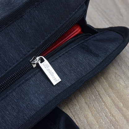 A4 Business Document Bag Briefcase File Folder Waterproof Hand-held Thickened Briefcase Multilayer Zipper Canvas Conference Tute