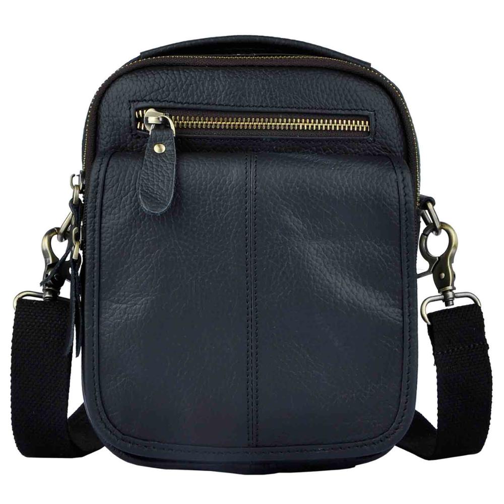 Hot Sale Crazy Horse Leather Fanny Waist Belt Bag Pack Design Messenger Satchel Cross-body Shoulder Tote bag For Men Male 8025