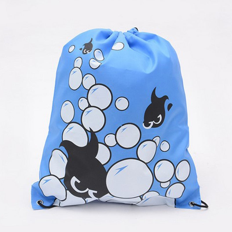 1pc Waterproof Drawstring Backpack Outdoor Travel Organizer Housekeeping Storage Bag  for Clothes Shoes Kids Toy