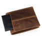 GENODERN Patchwork Style Cow Leather Male Purse Short Wallet for Men Genuine Leather Wallets Brown Male Purses Men Wallets