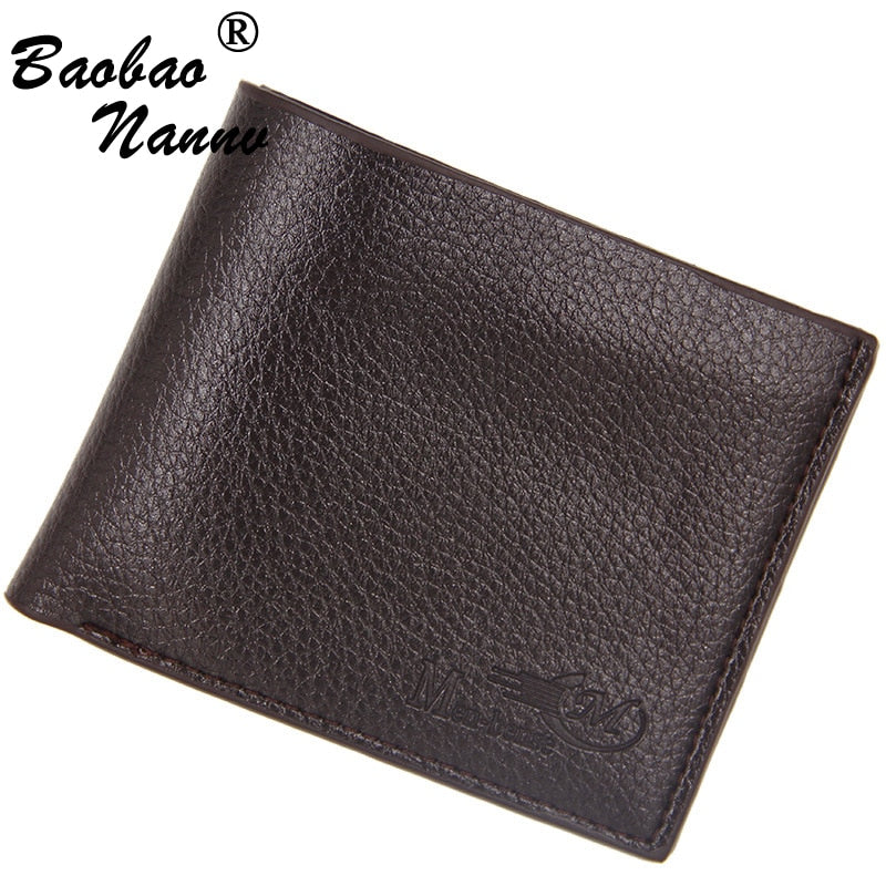 Soft Men Wallets New Short Style Coin Bag Clutch Money Purse Credit Card Holders for Male Vintage Purses Small Men Wallet