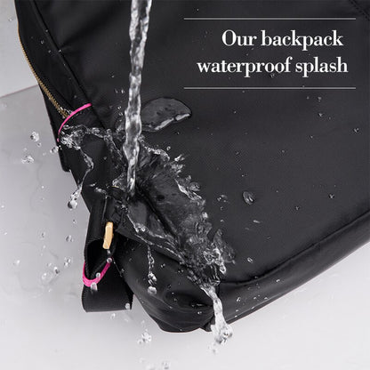 Hanke Women Backpack Fashion Design Waterproof Laptop Back Bag 15&quot; Backpack Bag Black Dropship H6866 H6868