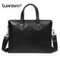 Real Cowhide Leather Briefcase Men Business Handbag Tote Male Messenger Bags Portfolio Laptop Shoulder Bag Men Lawyer Bag Thin