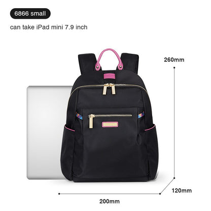 Hanke Women Backpack Fashion Design Waterproof Laptop Back Bag 15&quot; Backpack Bag Black Dropship H6866 H6868