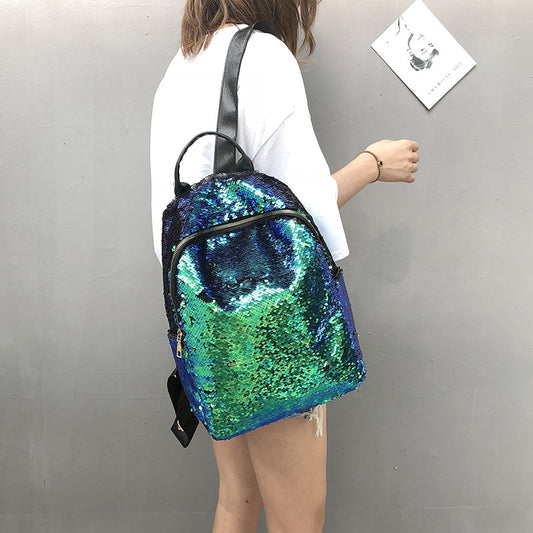 Sequins Women Backpacks Teenage Girls Rucksack Fashion Glitter Ladies schoolbag Large capacity female Travel Backpack bagpack