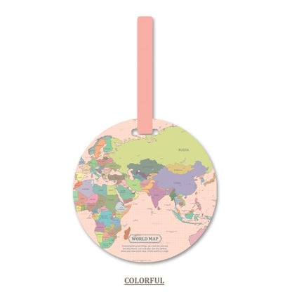 Fashion Map Luggage Tag Women Travel Accessories Silica Gel Suitcase ID Address Holder Baggage Boarding Tag Portable Label N083