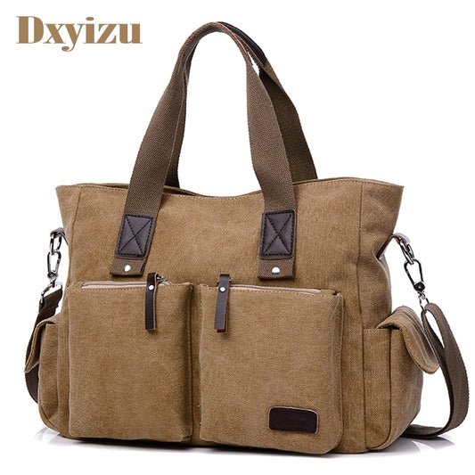 Canvas Fashion Mens Crossbody Bags Solid Color Multifunction Men Office Vintage Bag With Slit Pocket Crossbody Shoulder Bags Men