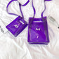 Fashion Women Messenger Bag Transparent PVC Vertical Letter Shoulder Bag A4 A5 Summer Creative Beach Bag Internal Drawstring Bag