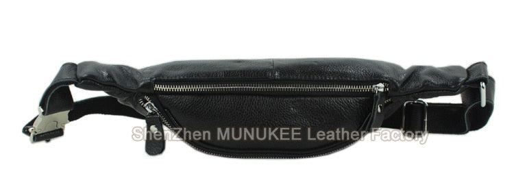 Fashion Genuine Leather waist bag for men fanny pack Leather belt bag waist pack bum bag money belt waist pouch molle pochete