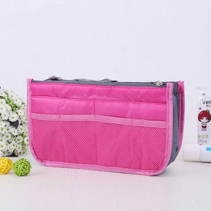 Organizer Insert Bag Women Nylon Travel Insert Organizer Handbag Purse Large liner Lady Makeup Cosmetic Bag Cheap Female Tote