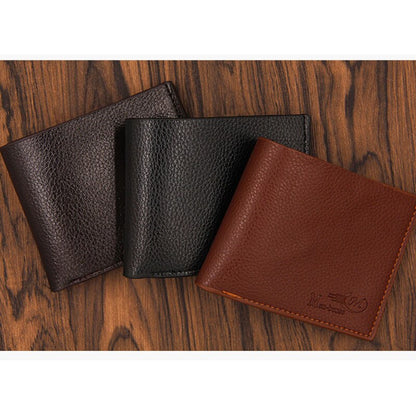 Men PU Leather Wallet Fashion Short Bifold Casual passport bag Coin Pocket Male Blocking Purses Money Wallet C133