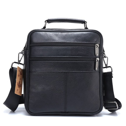 ZZNICK Genuine Cowhide Leather Shoulder Bag Small Messenger Bags Men Travel Crossbody Bag Handbags New Fashion Men Bag