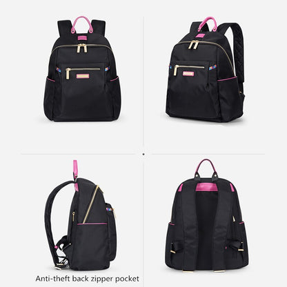 Hanke Women Backpack Fashion Design Waterproof Laptop Back Bag 15&quot; Backpack Bag Black Dropship H6866 H6868