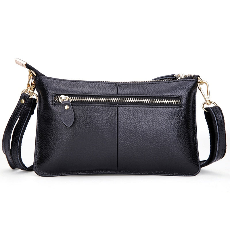 RanHuang Women Genuine Leather Day Clutches Candy Color Shoulder Bags Women&#39;s Fashion Crossbody Bags Small Clutch Bags