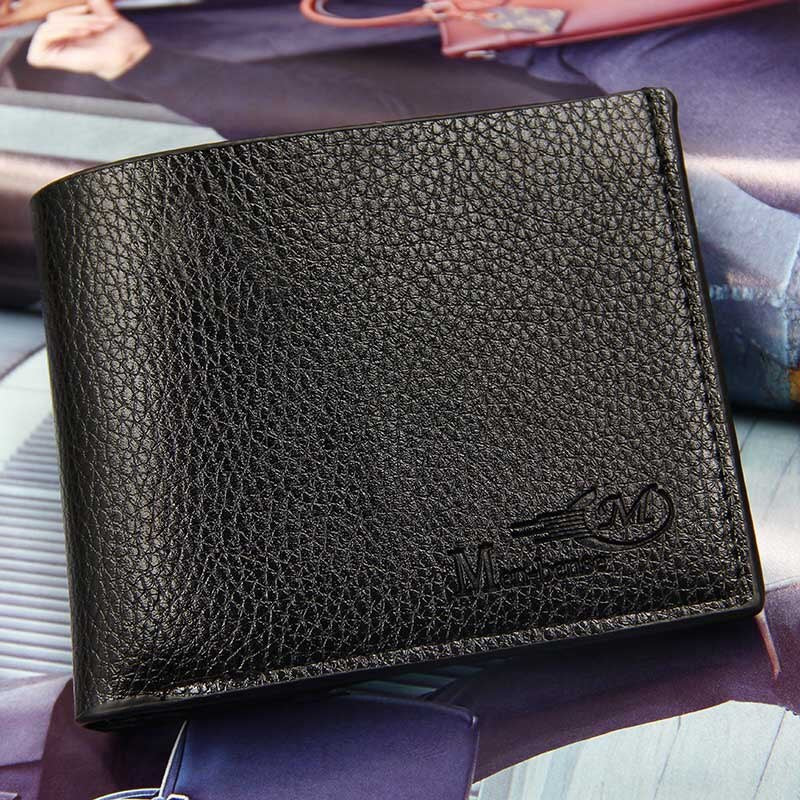 Men PU Leather Wallet Fashion Short Bifold Casual passport bag Coin Pocket Male Blocking Purses Money Wallet C133