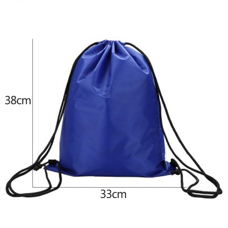 1pc Waterproof Drawstring Backpack Outdoor Travel Organizer Housekeeping Storage Bag  for Clothes Shoes Kids Toy