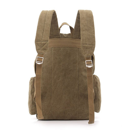 Large Capacity Men Vintage Travel Climb Laptop Backpack Wash Canvas Backpack Male Retro Casual Rucksack Teenagers School Bags