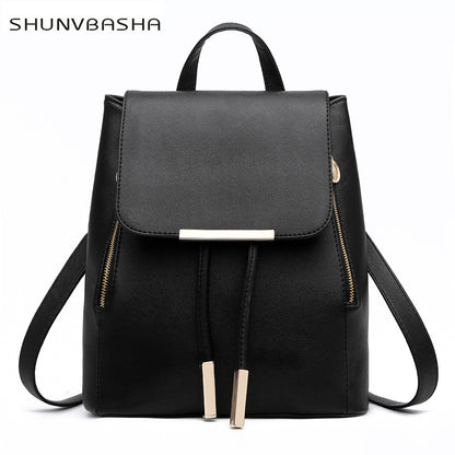 SALE!Fashion Women Backpack High Quality YouthBackpacks for Teenage Girls Female School Shoulder Bag PU Leather Backpacks