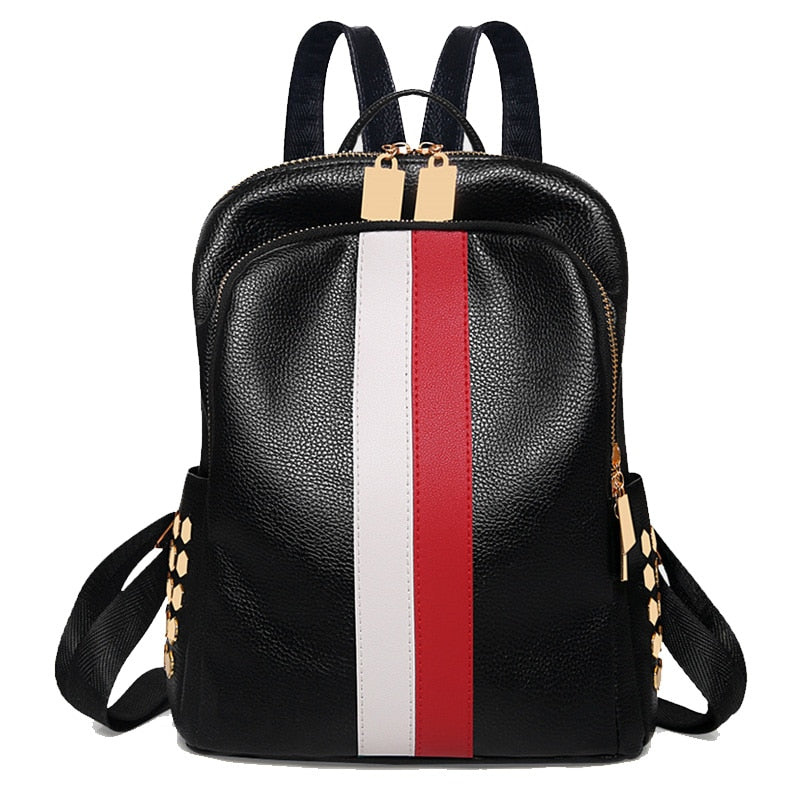 Luxury Designer Women Travel Backpack High Quality Soft PU / Fabric Shopping Backpack Pretty Style Girls Lovely Daypack Backpack