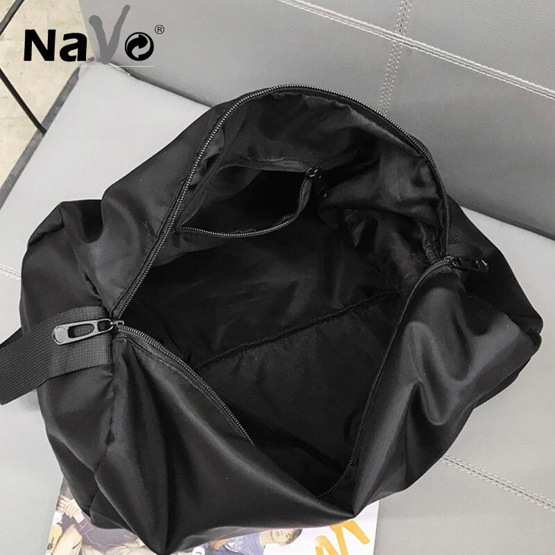 Light weight Unisex Nylon Shoulder Bag Casual Crossbody Bag Waterproof Messenger Bag Large Capacity Nylon Handbags
