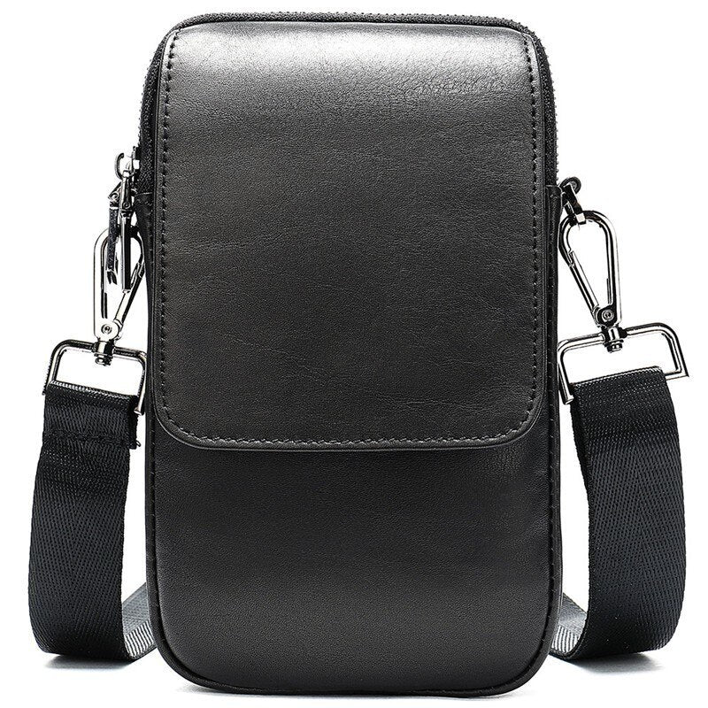 mall Genuine Cowhide Leather Men&#39;s Shoulder Bag Clutch Handbag Messenger Male Bags Crossbody Sling Tote Small Zipper