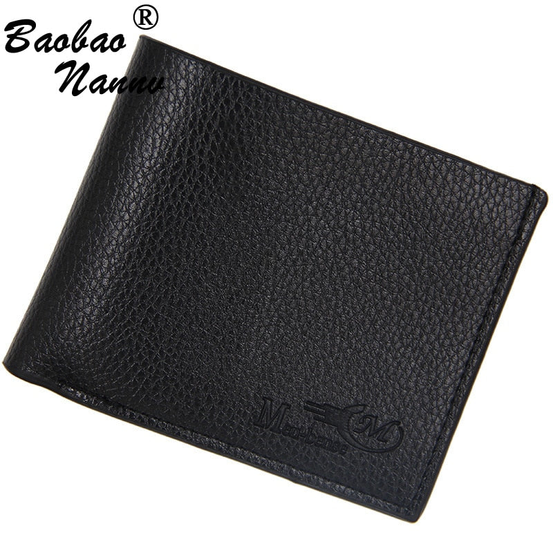 Soft Men Wallets New Short Style Coin Bag Clutch Money Purse Credit Card Holders for Male Vintage Purses Small Men Wallet