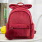 Baby Backpacks Kid Toddler Backpack Kindergarten Schoolbag Baby Cartoon Bowknot Shoulder Bag Plush Ball