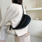 New style wild fashion diagonal shoulder bag simple solid color mini saddle bag purse