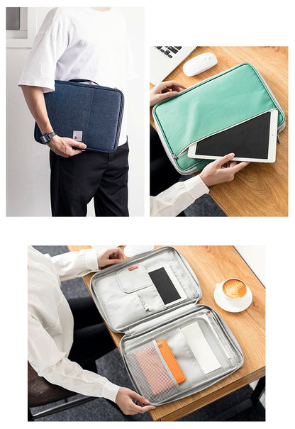 FOSIZZO Bag For Documents A4 Multi-functional Note book Archive File Bags Portable iPad Holder Bag Oxford Briefcase FS4050