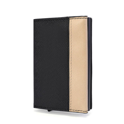 RFID  Top Pu Leather Wallet  Multifunction Magnet Wallet  Men &amp; Women Credit Card Holder with Note Compartment &amp; Coin Pocket