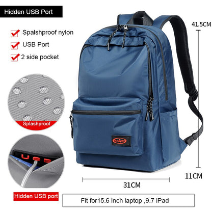 men&amp;#39;s New Arrival 14 15 16 inch Male Mochila for Men Fashion Trend School College Casual Bag Simple Travel Student Backpacks