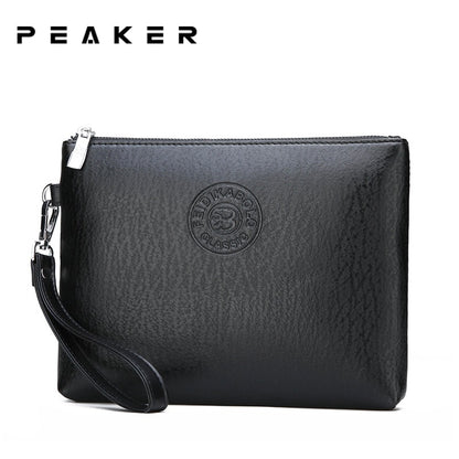 Peaker Famous Brand Men Clutch Bag Leather Men Handbag Large Capacity Pouch For Man Men&#39;s Wallet Man Bag