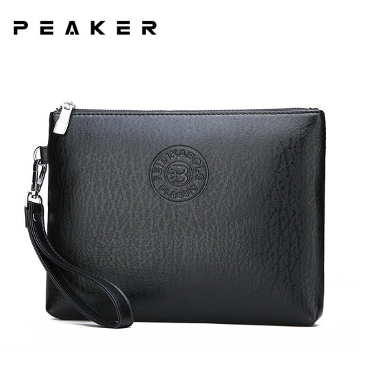 Peaker Famous Brand Men Clutch Bag Leather Men Handbag Large Capacity Pouch For Man Men&#39;s Wallet Man Bag