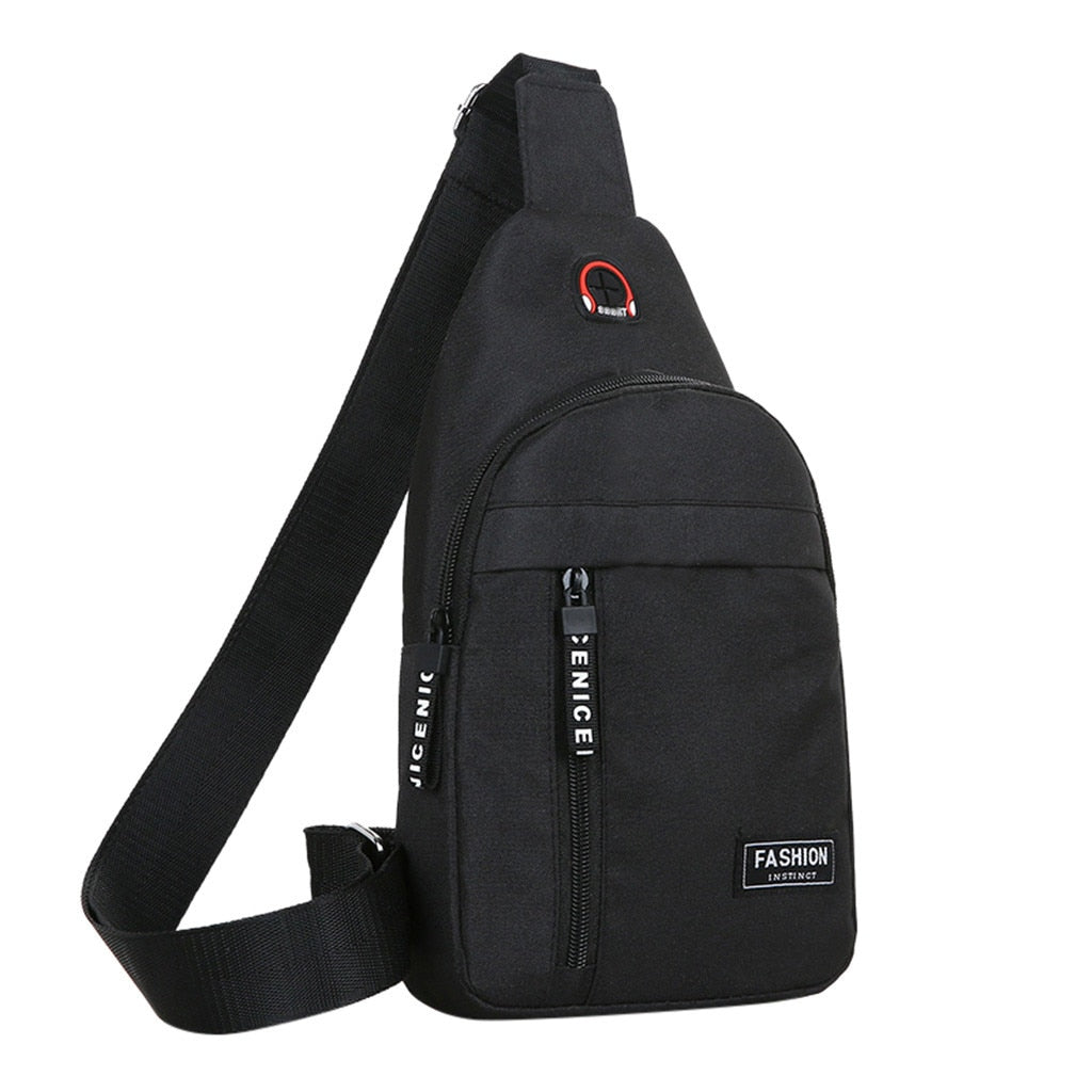 Men Shoulder Bags Nylon Waist Packs Sling Bag Crossbody Outdoor Sport Shoulder Chest Daily Picnic Canvas Messenger Bag Bolsa