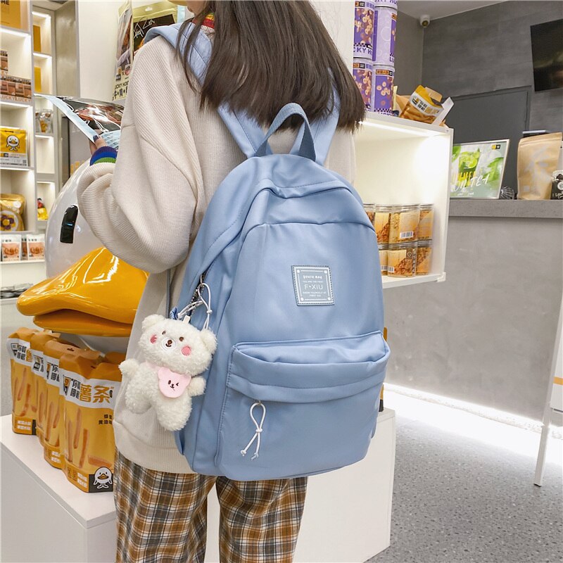 New Waterproof Nylon Women Backpack Female Classic Shoulder Bag Fashion Schoolbag for Teenage Girl Backpacks Travel Bag Bookbag