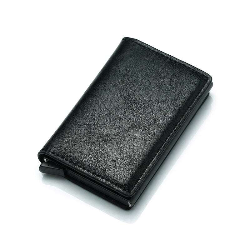 ZOVYVOL Antitheft Men Vintage Credit Card Holder Blocking Rfid Wallet Leather Unisex Security Wallet Leather Women Magic Wallet