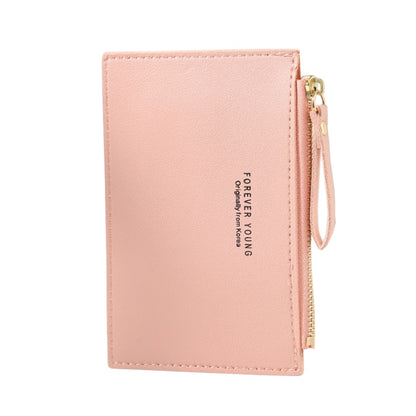 Men&#39;s Women&#39;s PU Zipper Cash ID Card Credit Card Holder Pure Color Mini Business Card Case Name Card Holder Holiday Gift