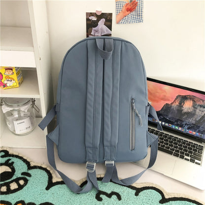 Waterproof Cute Backpack Nylon Female Harajuku School Bag College Lady Kawaii Backpacks Fashion Book Girl Bags Student