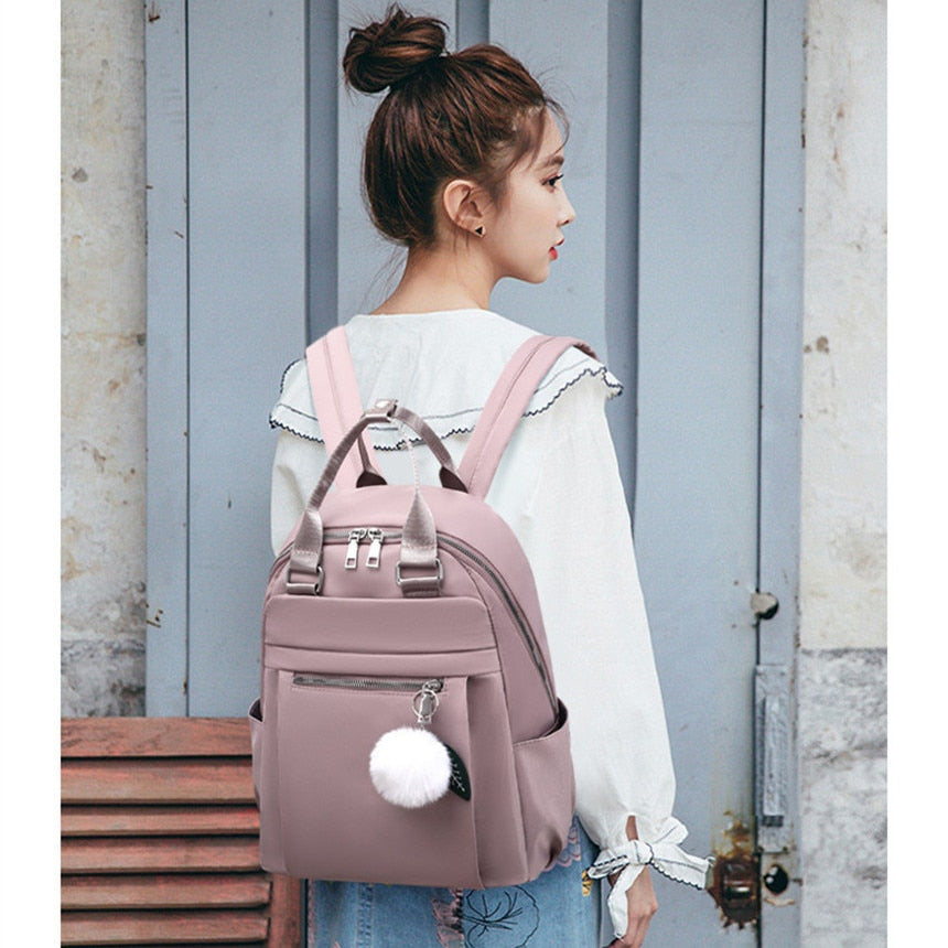 OKKID fashion backpacks for women back bag female travel bagpack ladies back pack waterproof nylon fabric backpack women gift