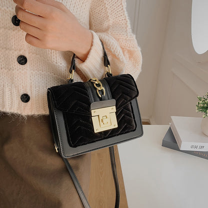 Luxury Brand Designer Velet Handbag Purse Women Crossbody Bags New Trendy Winter Ladies Messenger Bags Tote High Quality