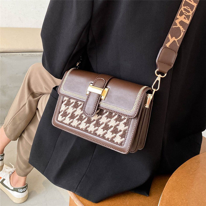 Shoulder Bag Crossbody Bags for Women Luxury Women Bag Handbag Retro Purse All-match Wide Shoulder Strap Fashion New PU Leather