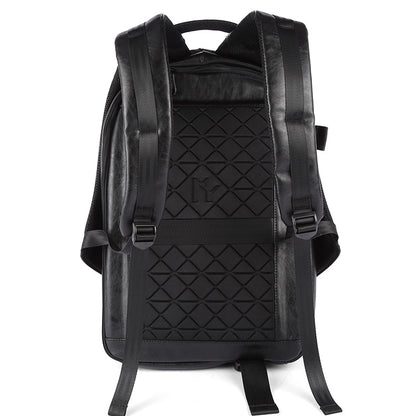 Men&#39;s Backpack USB Charge Travel Laptop Back packs Black 15 Inch Leather School Bag Male Vintage waterproof Anti Theft backpacks