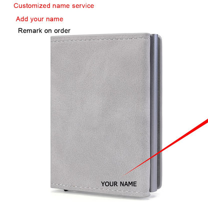 RFID  Top Pu Leather Wallet  Multifunction Magnet Wallet  Men &amp; Women Credit Card Holder with Note Compartment &amp; Coin Pocket