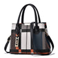 Newposs New Luxury Handbag Women Stitching Wild Messenger Bags Designer Brand Plaid Shoulder Bag Female Ladies Totes