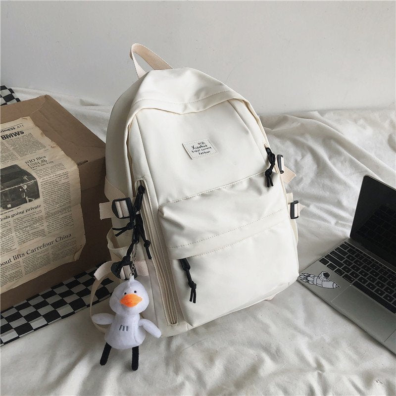 Casual Women&#39;s Backpacks Kawaii Men&#39;s Backpack Nylon Waterproof School Bags For Teenager Girls Shoulder Bags Mochilas Rucksacks